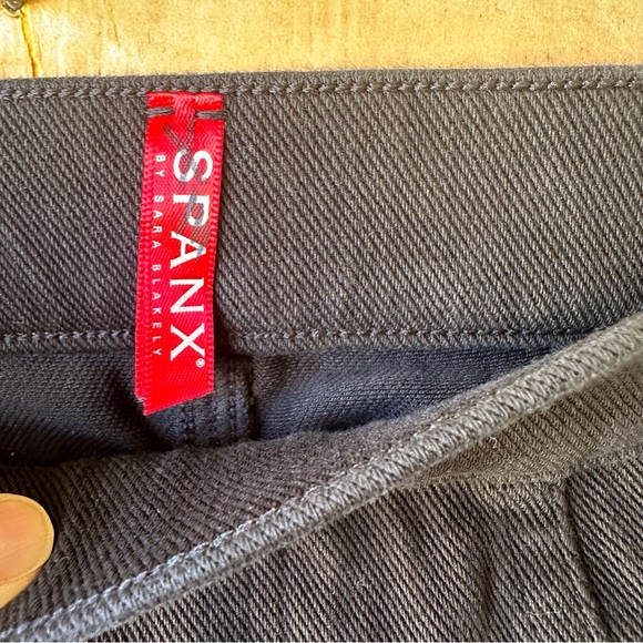 Spanx Jean-ish Ankle Leggings Black Pull on Skinny Jeans - Picture 6 of 10